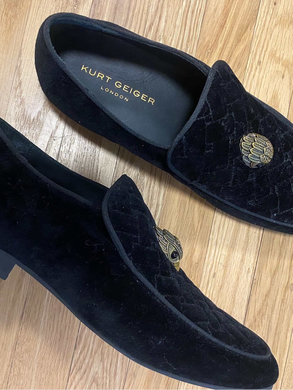 NEW Kurt Geiger London Hugh Venetian Loafer Men's Black Slip-On Loafer